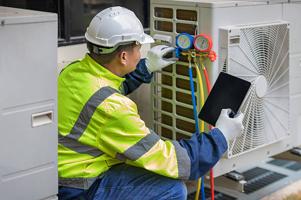 Professional Hvac technician working in Medway, MA